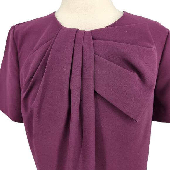 IMNYC Isaac Mizrahi Maroon Dress Size 8 - Picture 2 of 6
